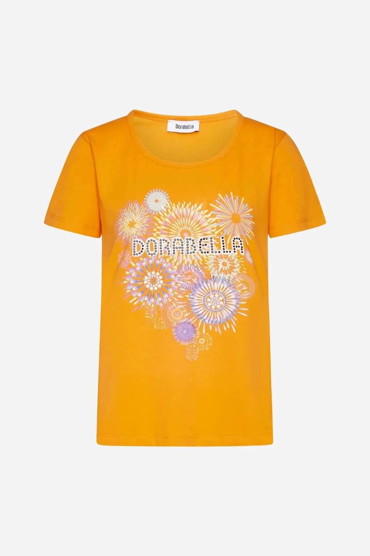 T-shirt con logo ARANCIO DORABELLA