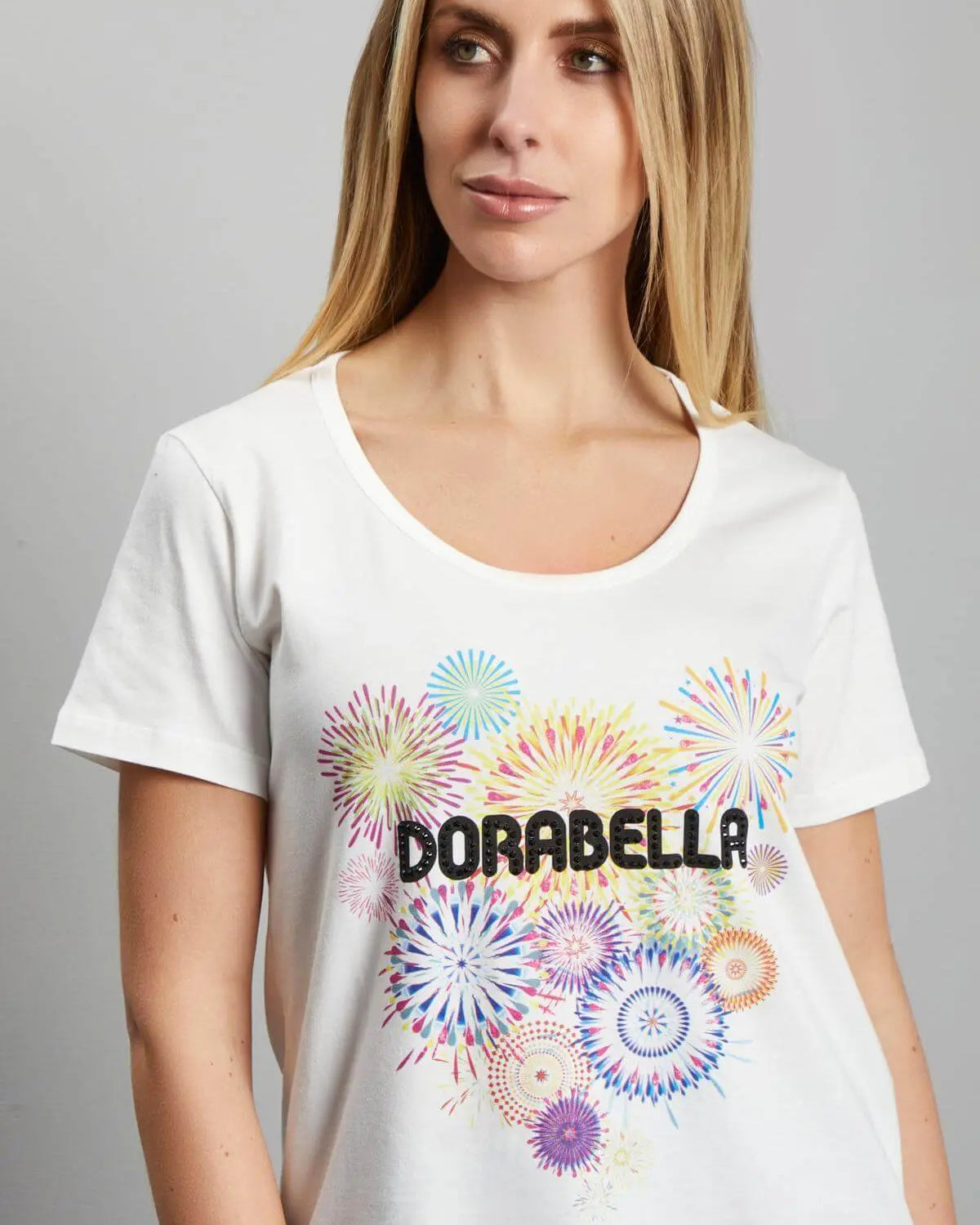 T-shirt con logo PANNA DORABELLA