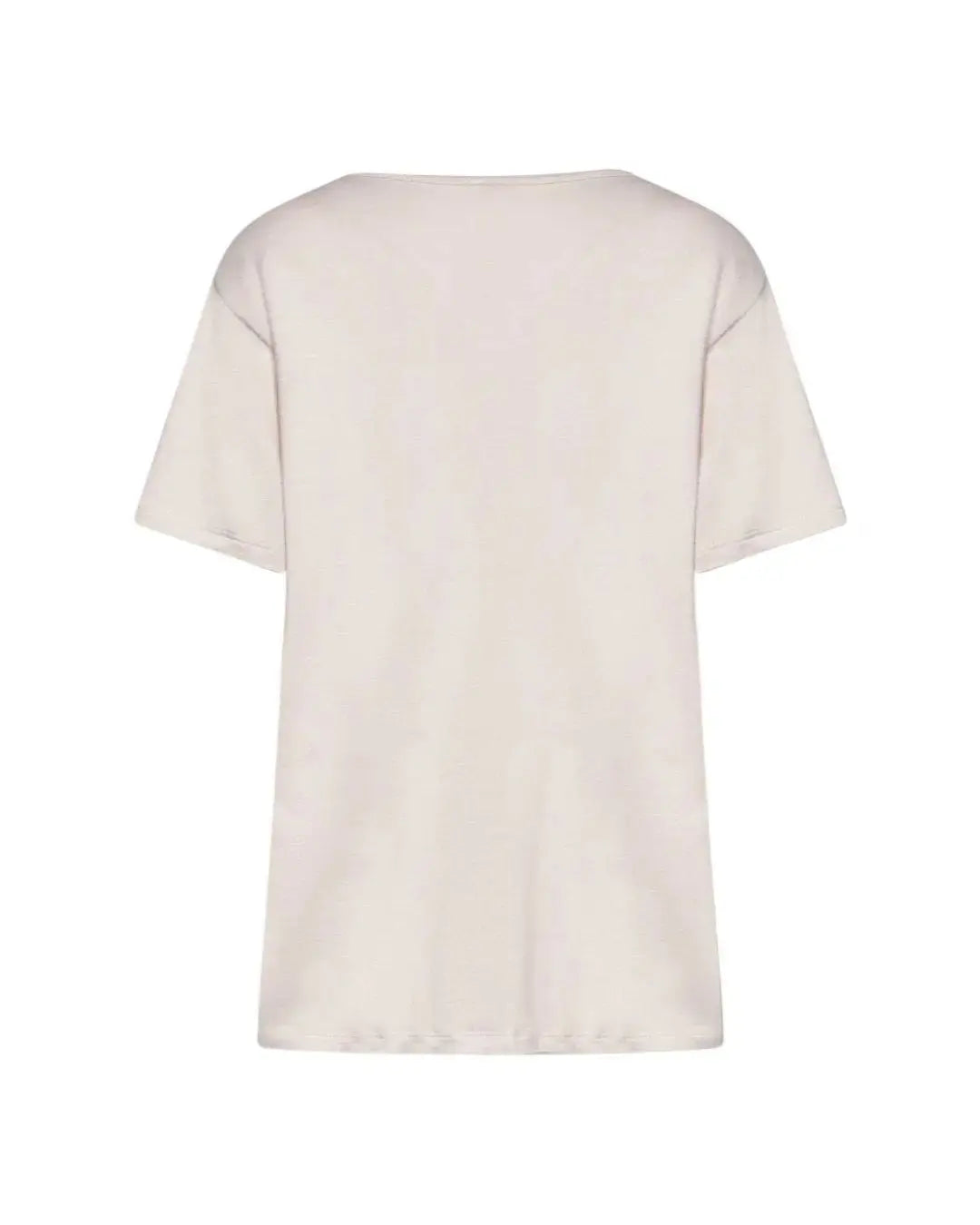 T-shirt foglia BEIGE-ORO DORABELLA PIU'