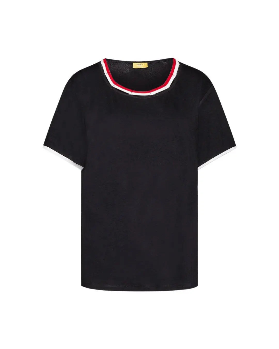 T-shirt girocollo BLACK DORABELLA PIU'