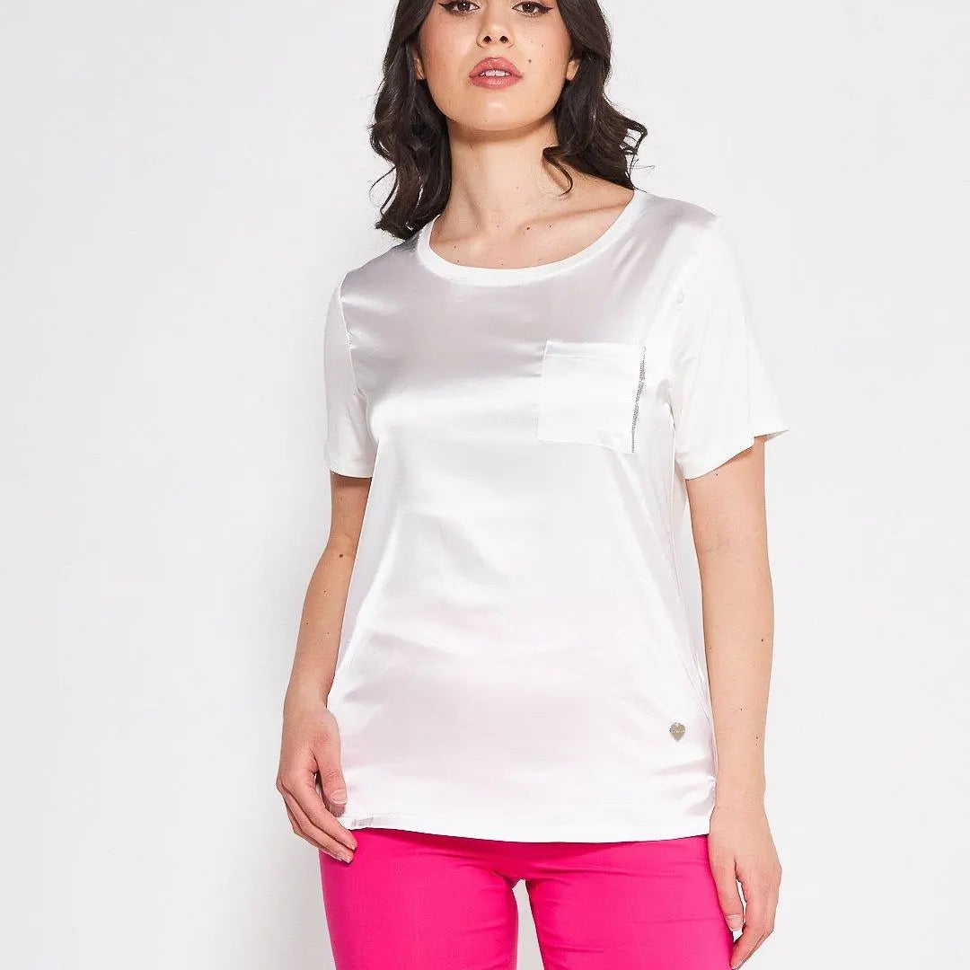 T-shirt girocollo WHITE DORABELLA XL