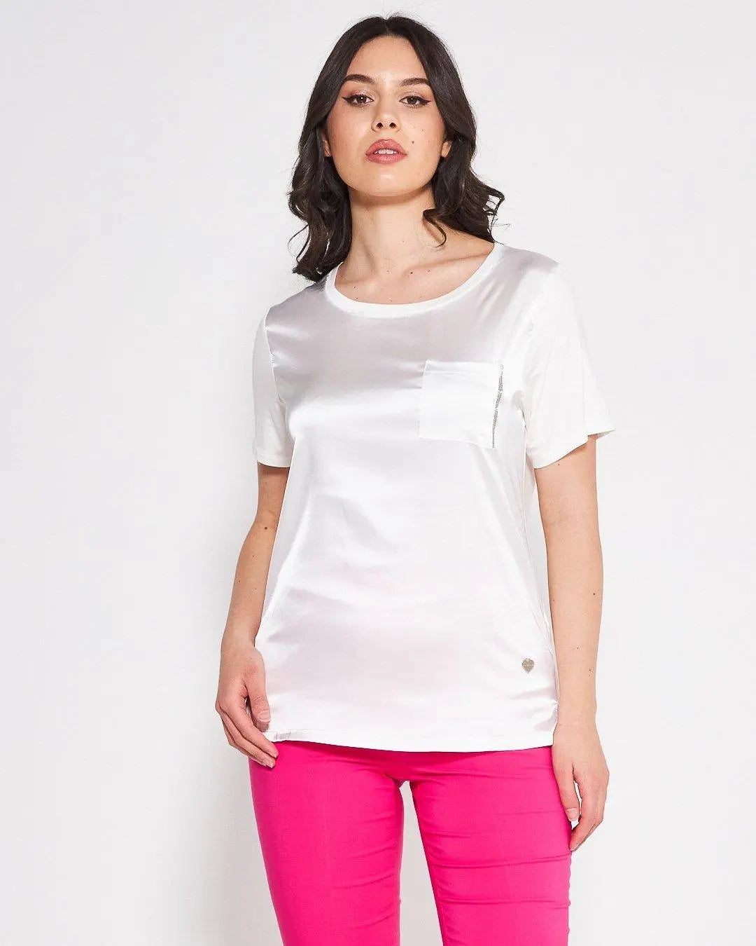 T-shirt girocollo WHITE DORABELLA XL
