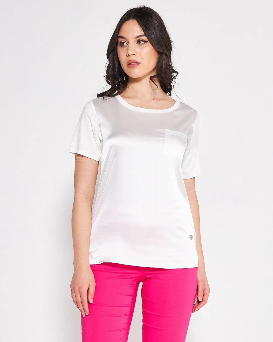 T-shirt girocollo WHITE DORABELLA