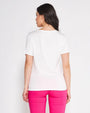 T-shirt girocollo WHITE DORABELLA