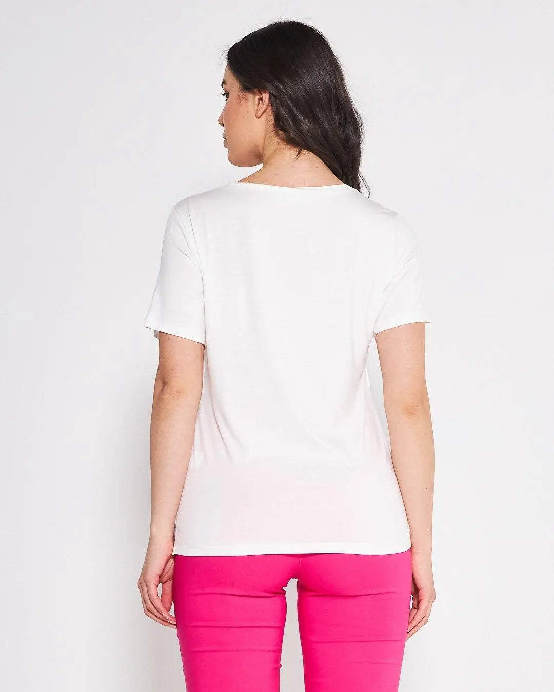 T-shirt girocollo WHITE DORABELLA
