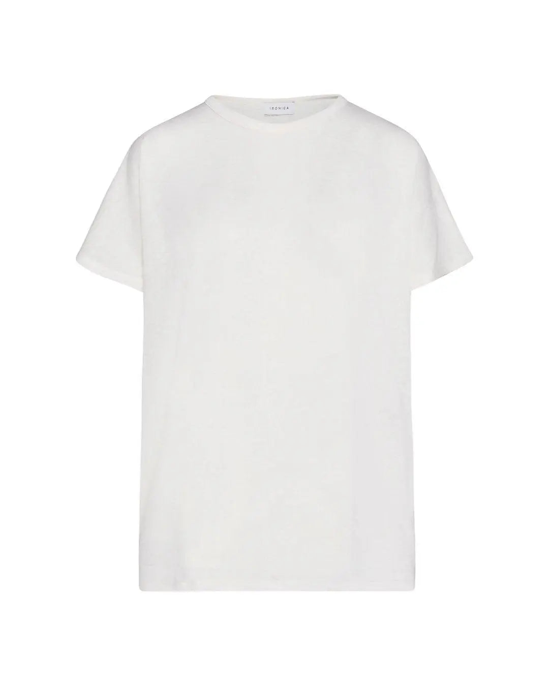 T-shirt in viscosa fiammata BEIGE IRONICA M-L