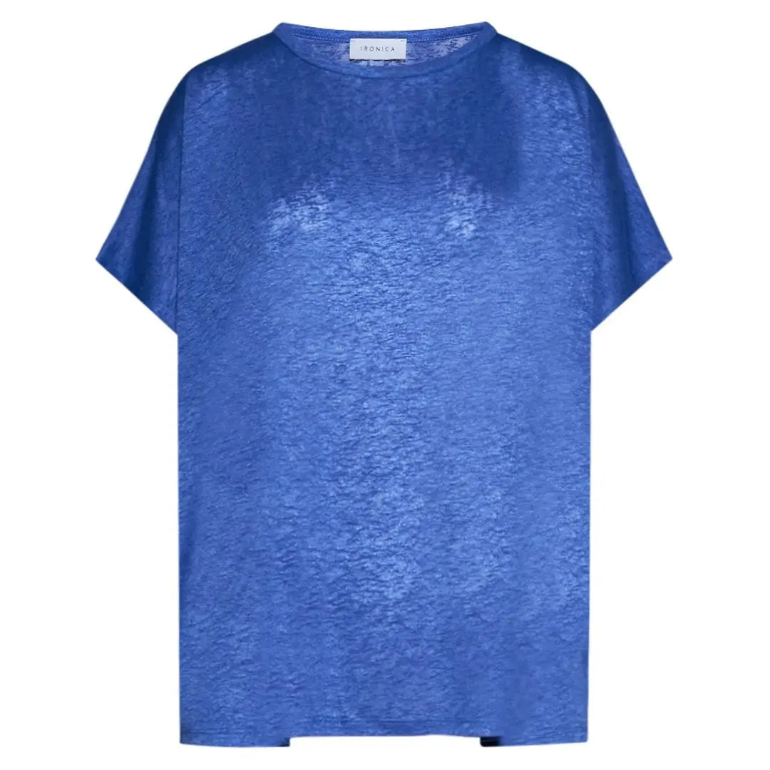 T-shirt in viscosa fiammata MIRTILLO IRONICA M-L