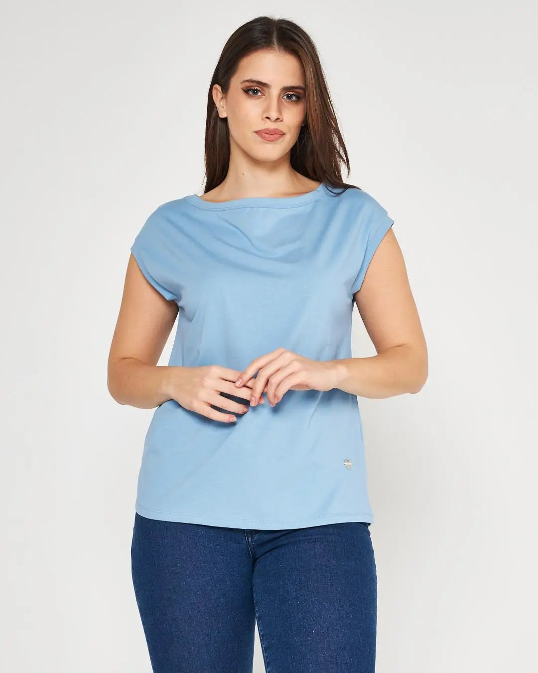 T-shirt kimono LIGHT BLUE DORABELLA XL