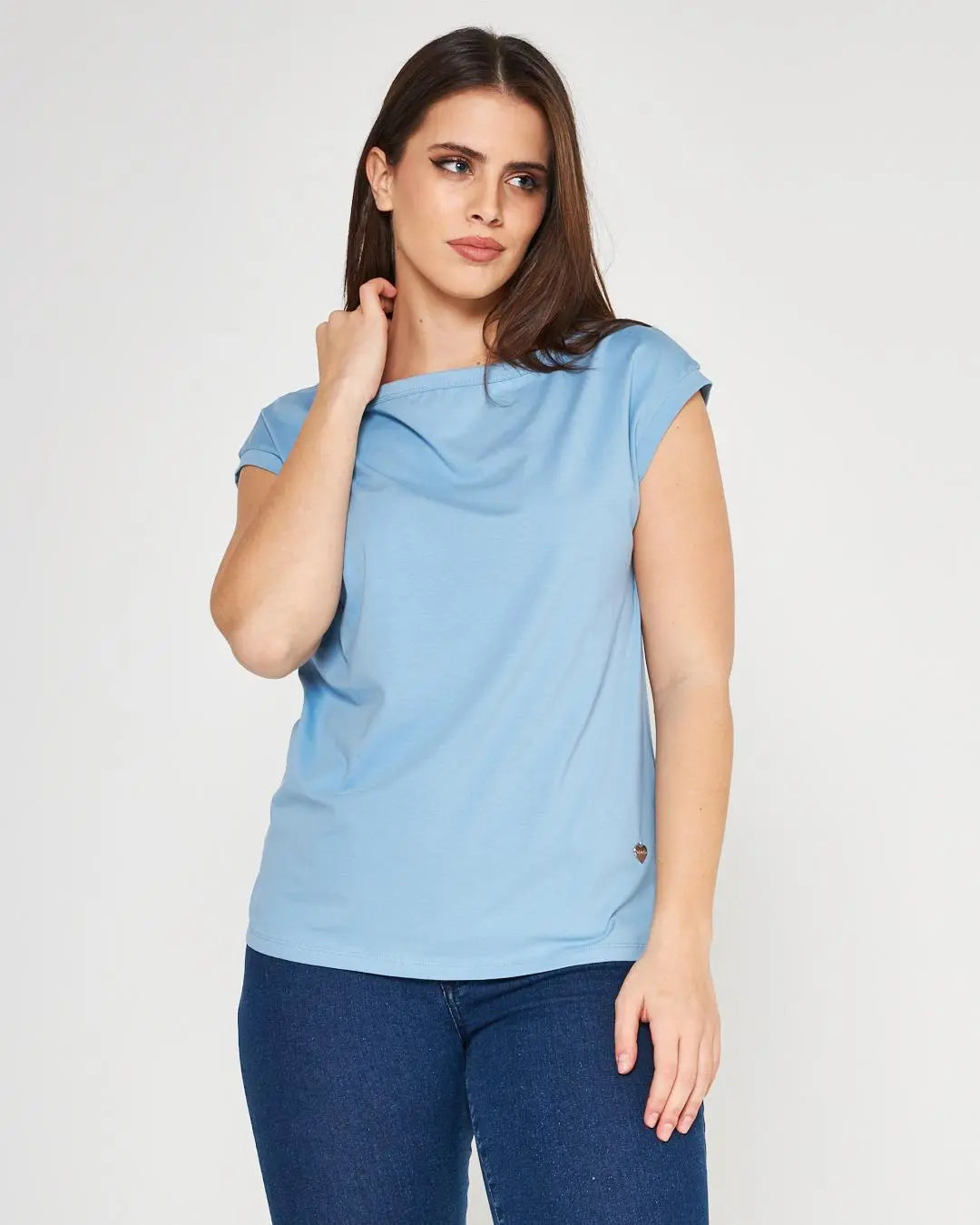 T-shirt kimono LIGHT BLUE DORABELLA