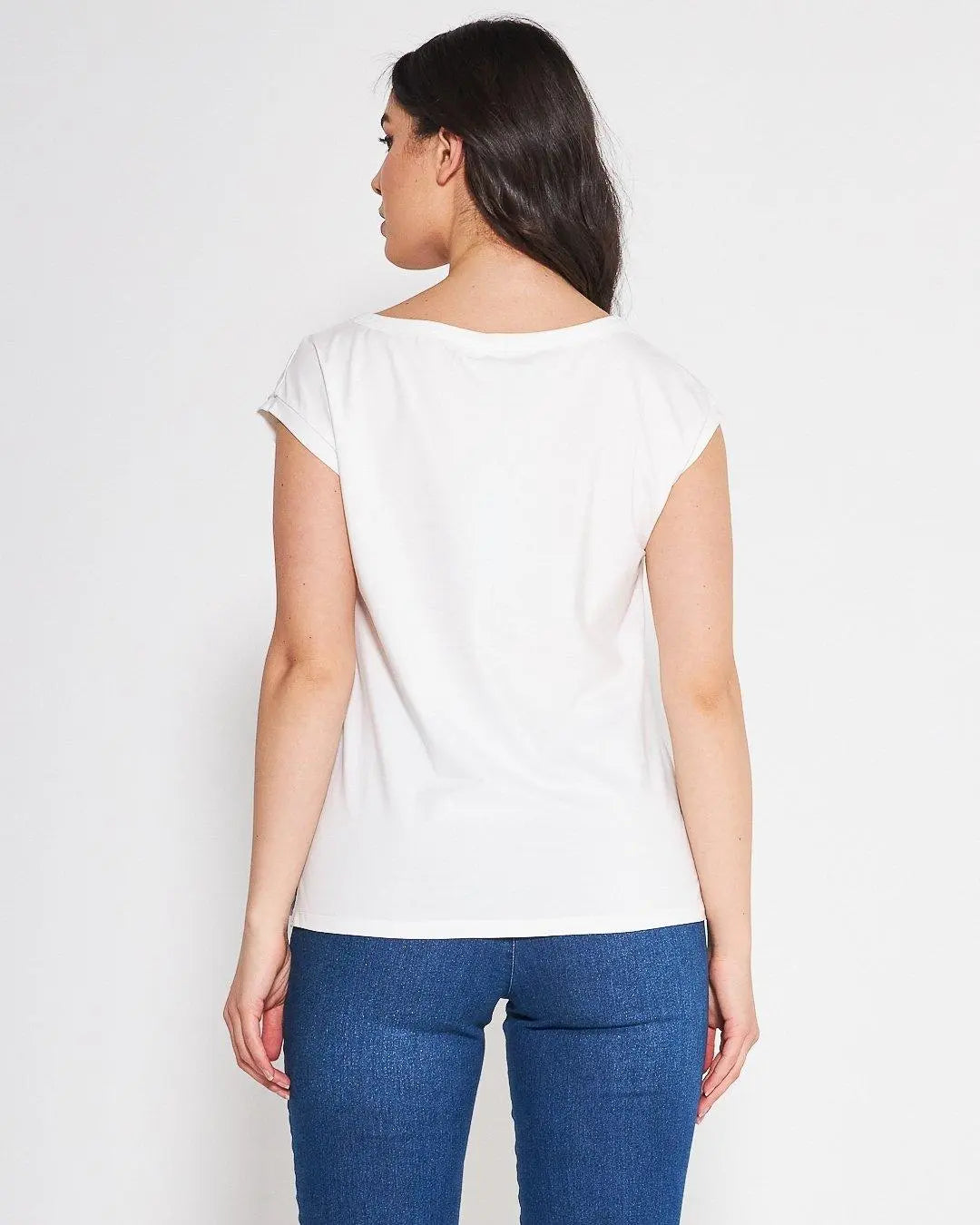 T-shirt kimono WHITE DORABELLA