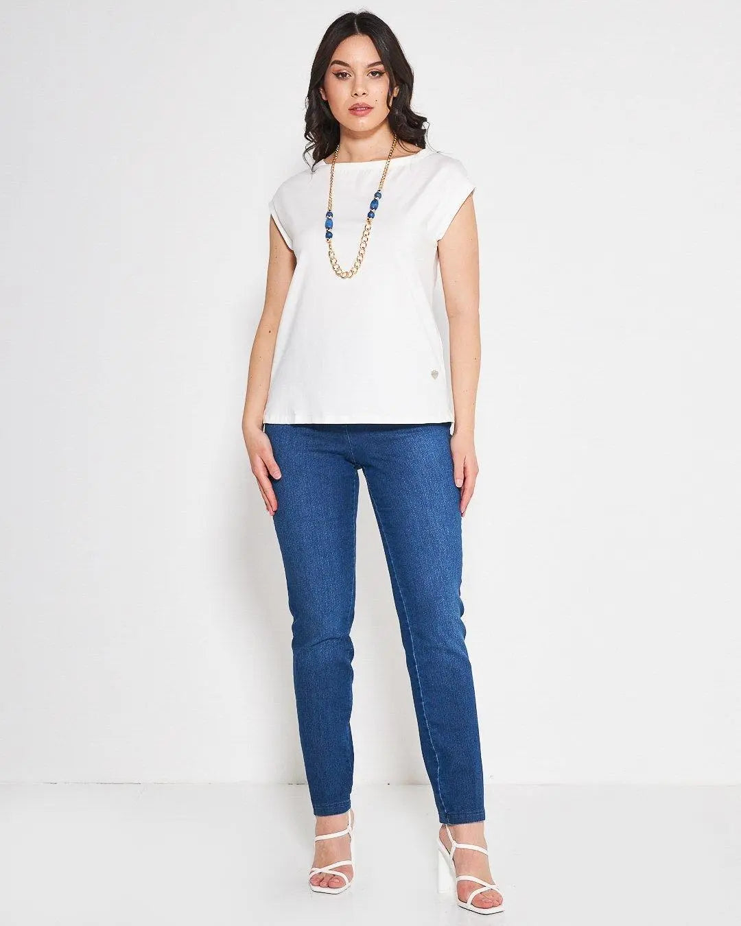 T-shirt kimono WHITE DORABELLA