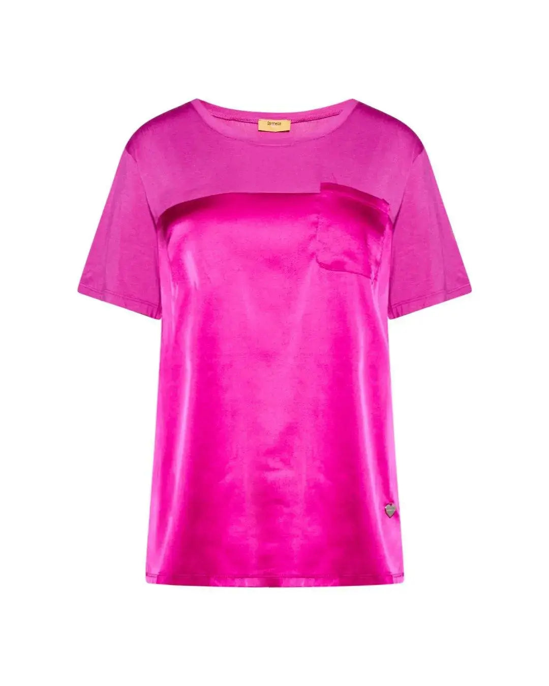 T-shirt raso MAGENTA DORABELLA PIU'