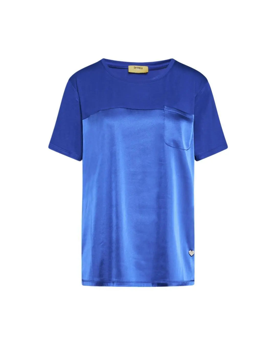T-shirt raso ROYAL BLUE DORABELLA PIU'