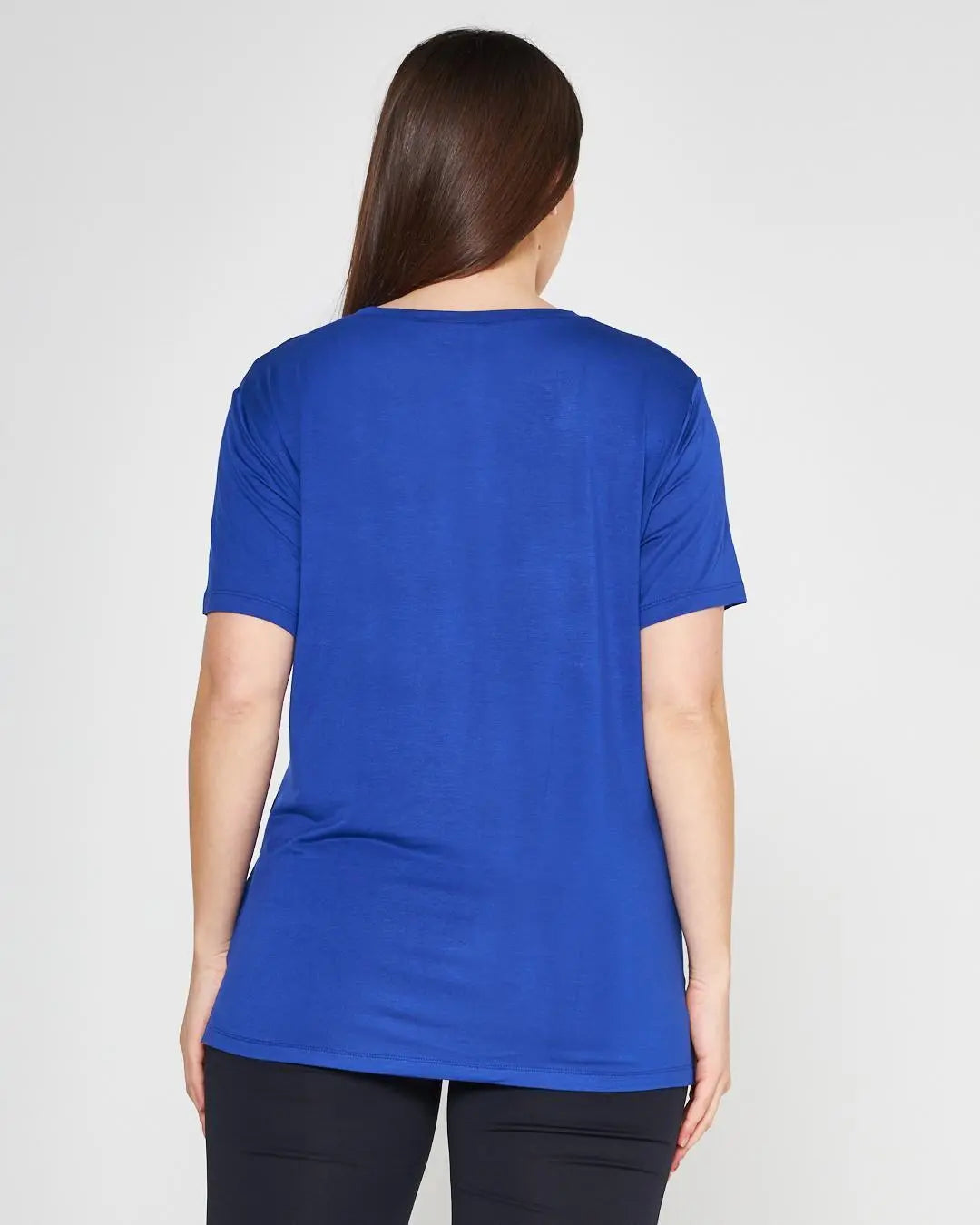 T-shirt raso ROYAL BLUE DORABELLA PIU'