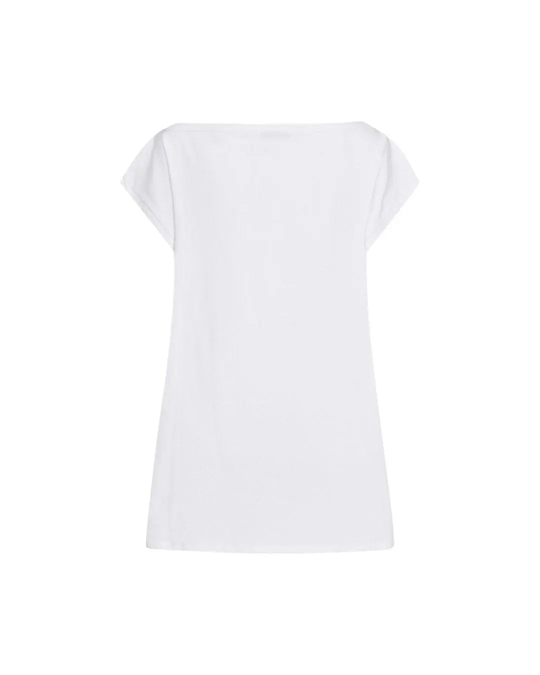 T-shirt scollo a barca BIANCO IRONICA