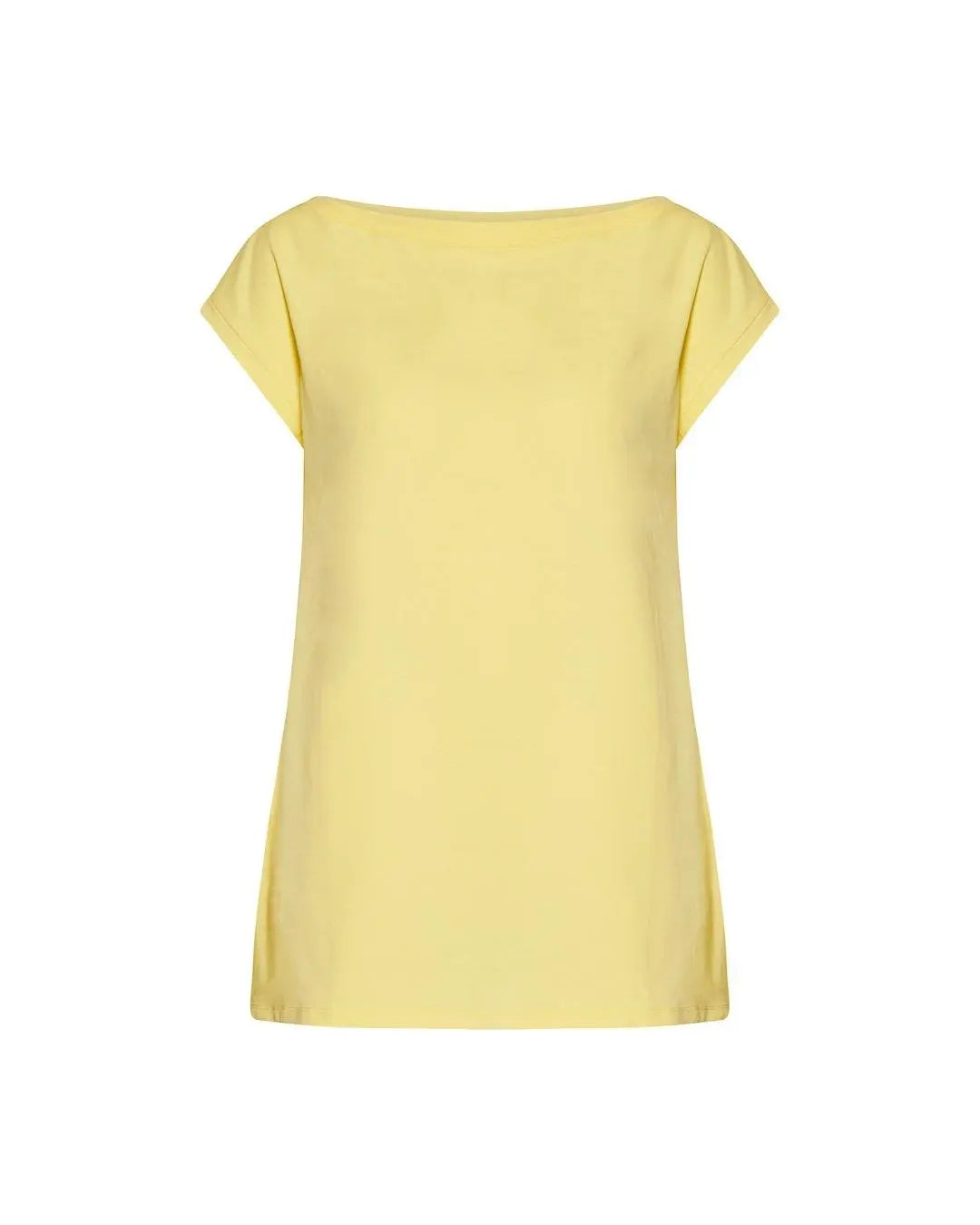 T-shirt scollo a barca GIALLO IRONICA XL