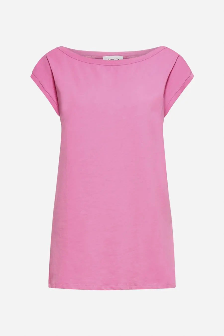 T-shirt scollo a barca ROSA BUBBLE IRONICA