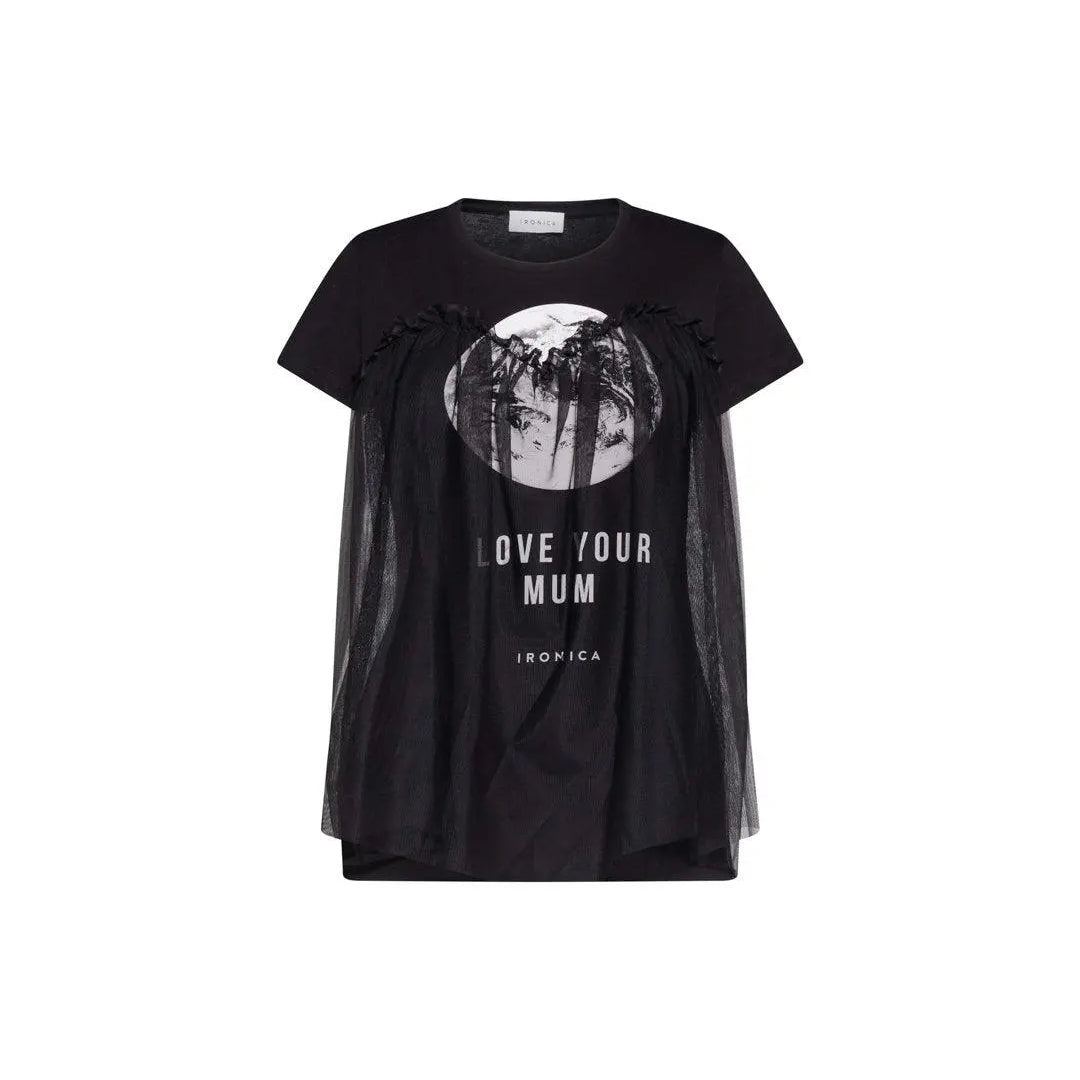 T-shirt stampa NERO IRONICA XL