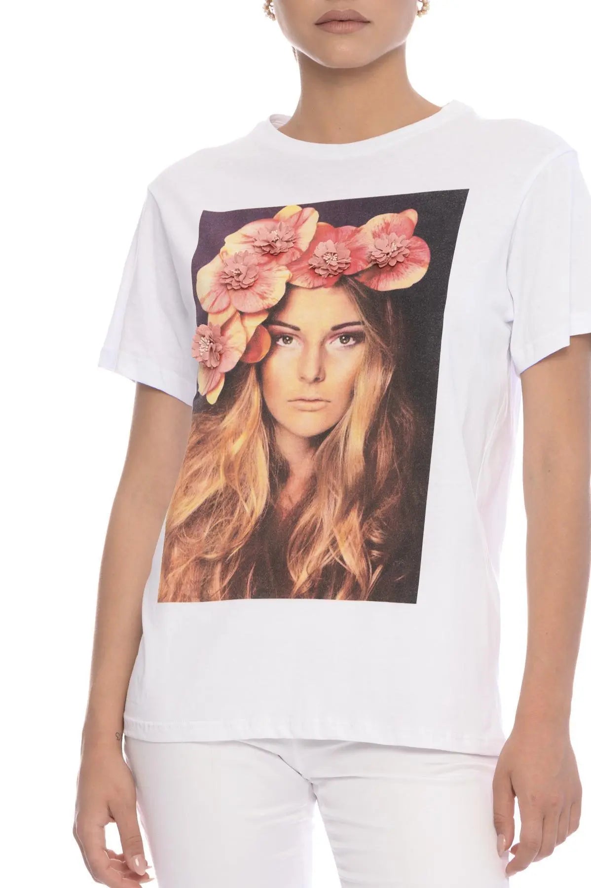 T-shirt stampa woman BIANCO IRONICA