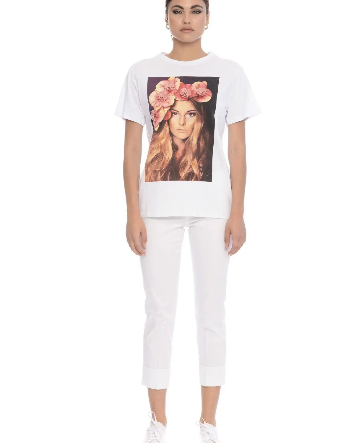 T-shirt stampa woman BIANCO IRONICA