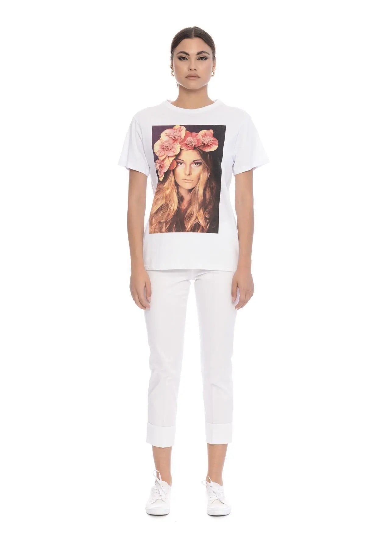 T-shirt stampa woman BIANCO IRONICA