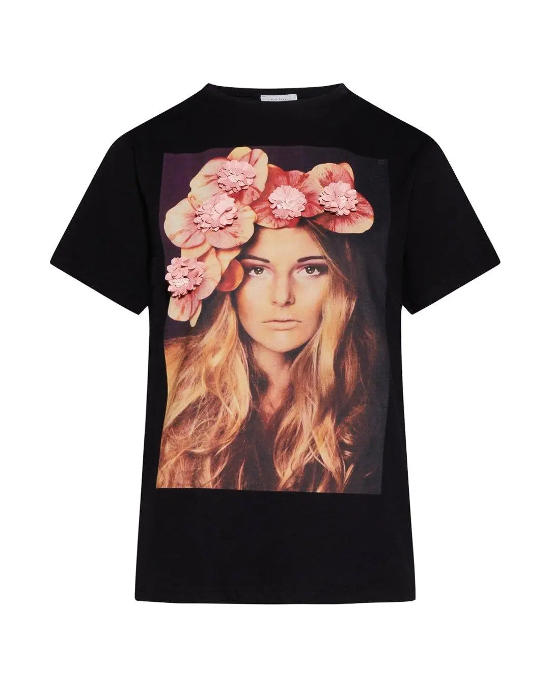 T-shirt stampa woman NERO IRONICA 52