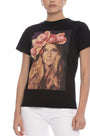 T-shirt stampa woman NERO IRONICA