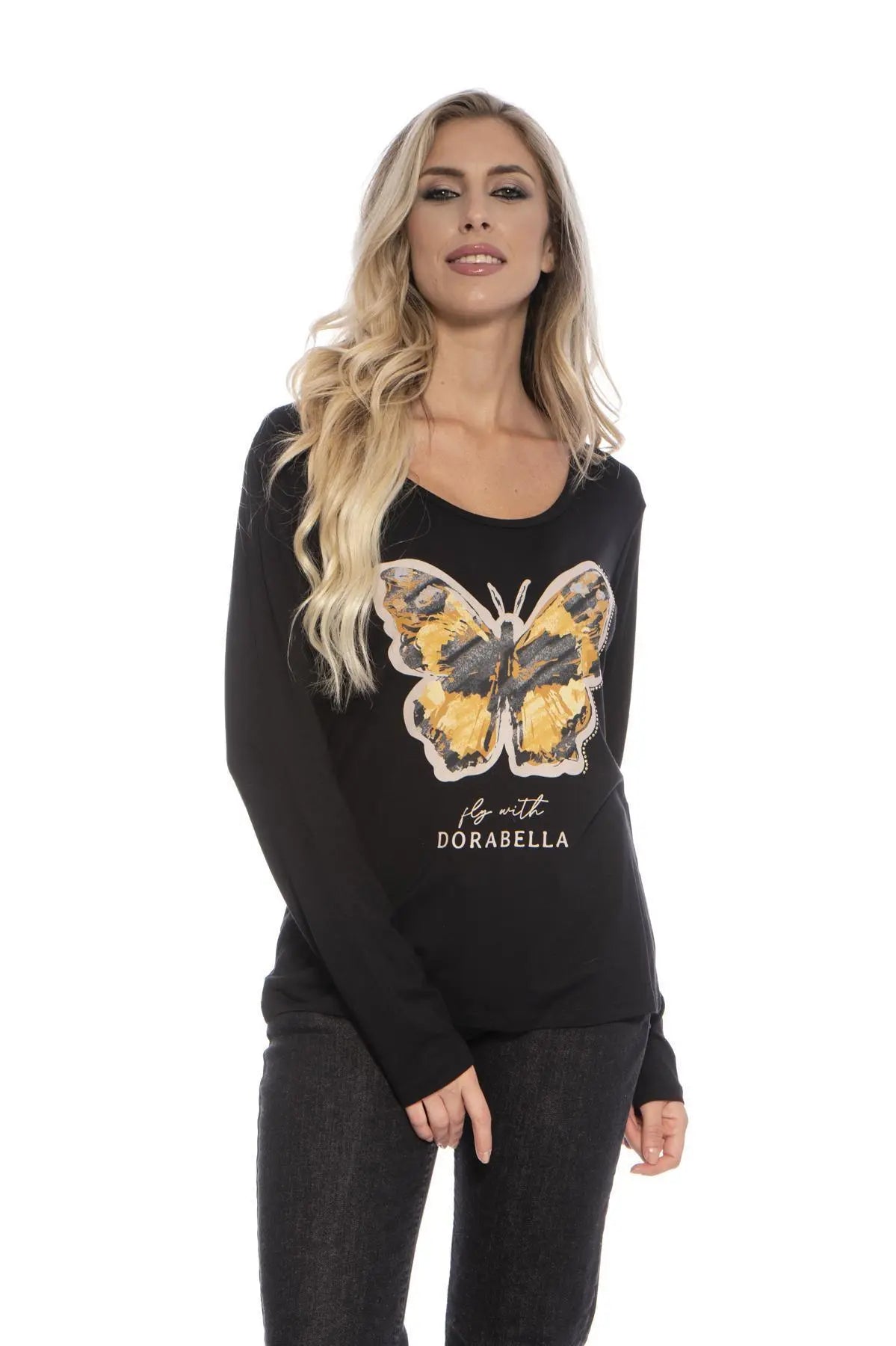 T shirt stampata NERO DORABELLA XL