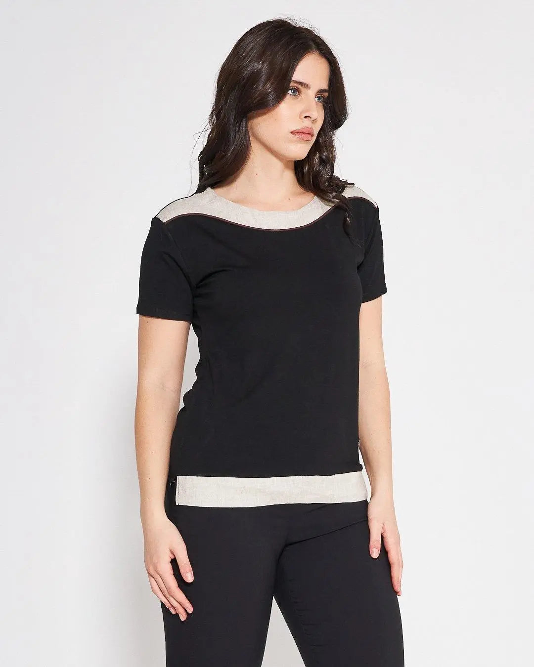 T-shirt viscosa BLACK DORABELLA