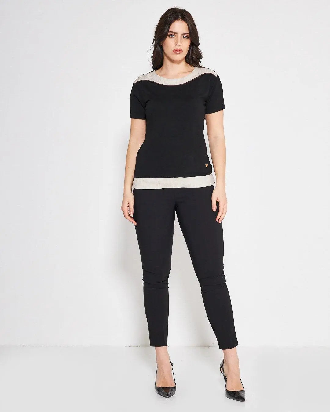 T-shirt viscosa BLACK DORABELLA