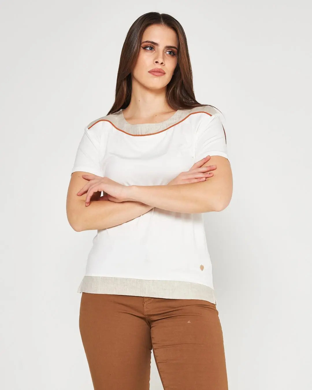 T-shirt viscosa WHITE DORABELLA