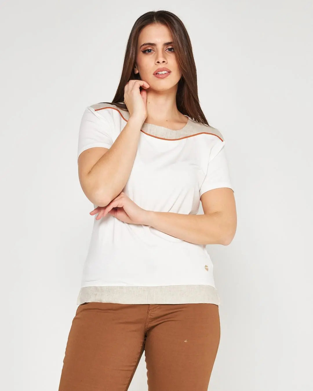 T-shirt viscosa WHITE DORABELLA