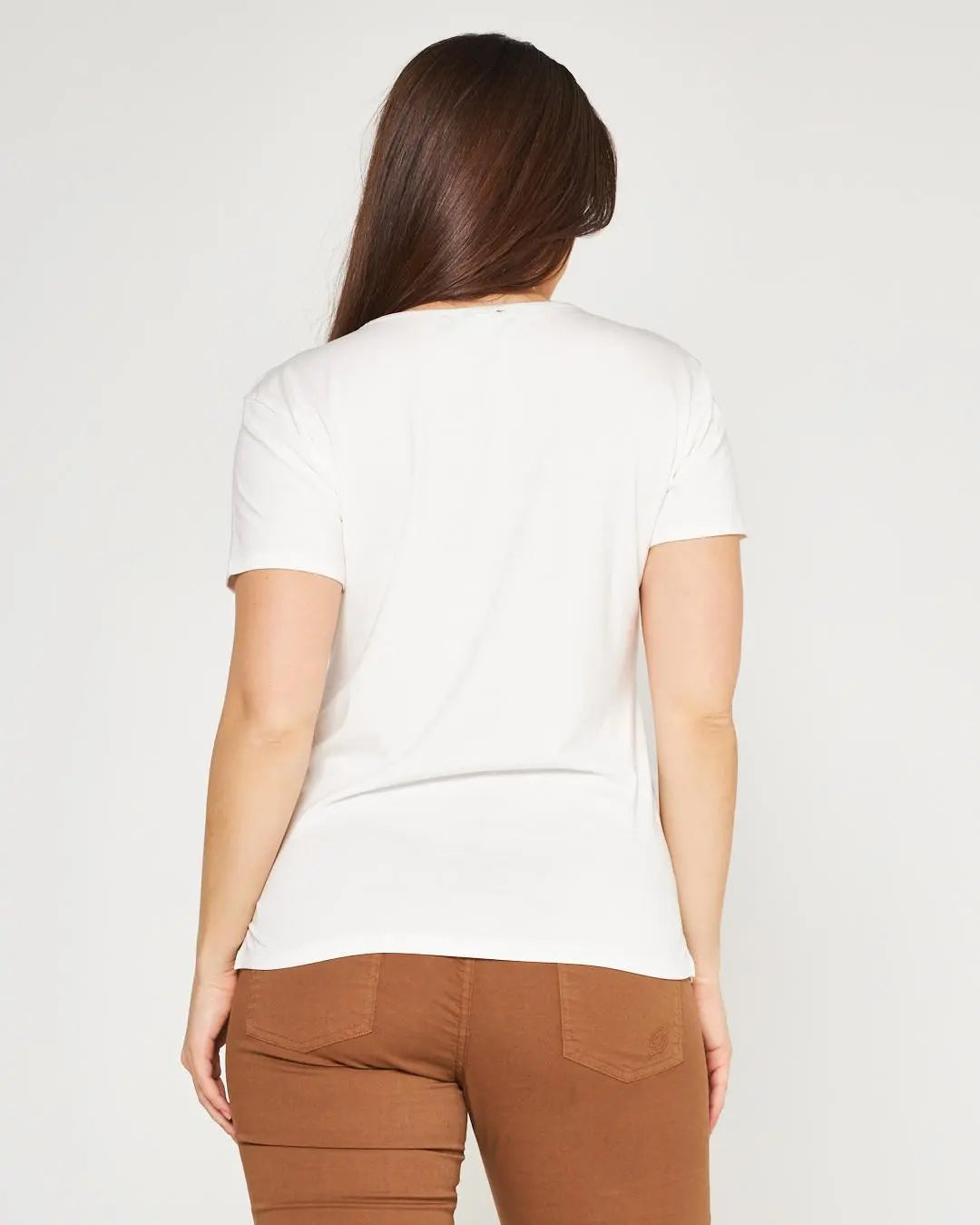 T-shirt viscosa WHITE DORABELLA