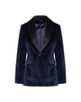 Tailleur in velluto BLU IRONICA 50