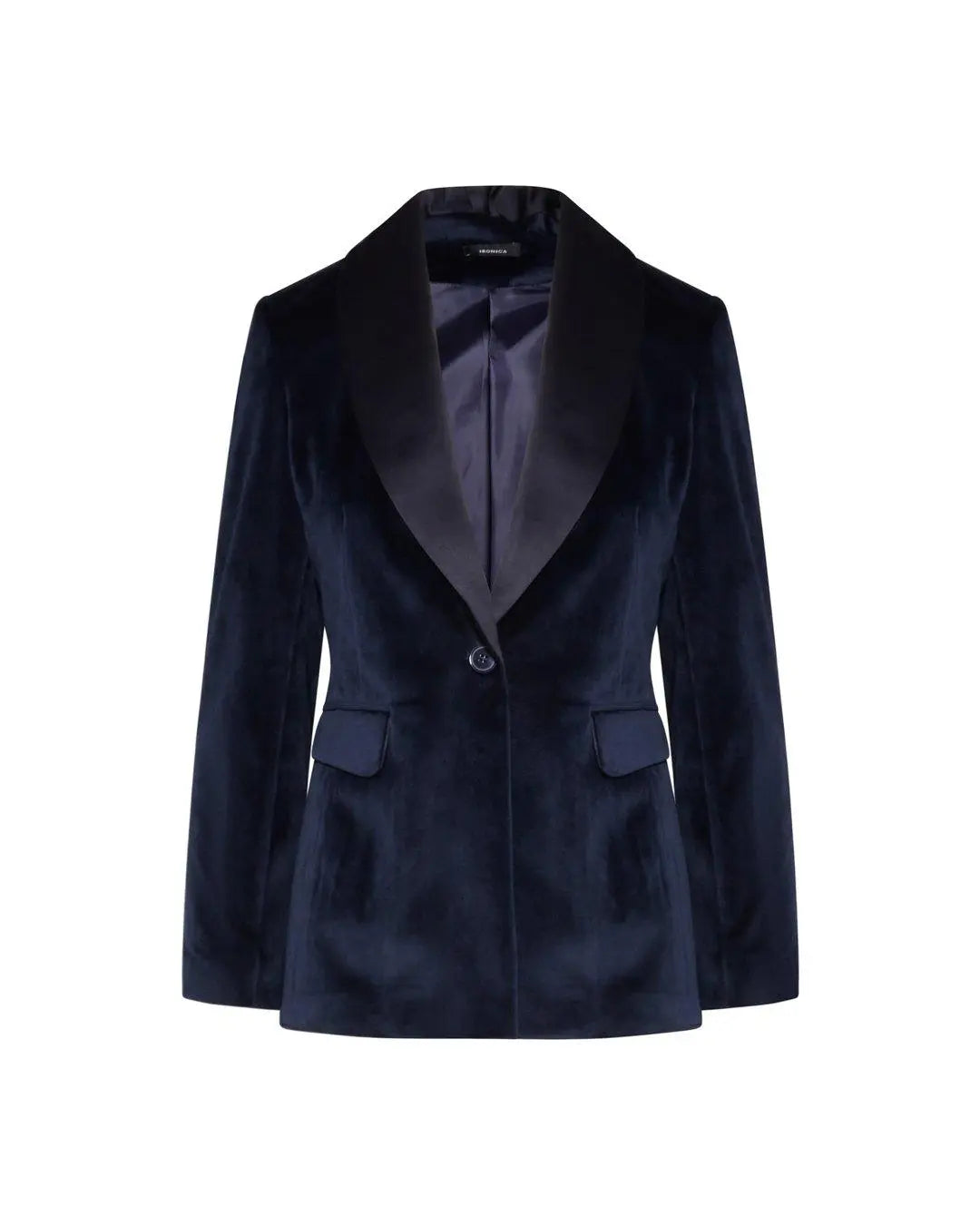 Tailleur in velluto BLU IRONICA 50