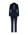 Tailleur in velluto BLU IRONICA