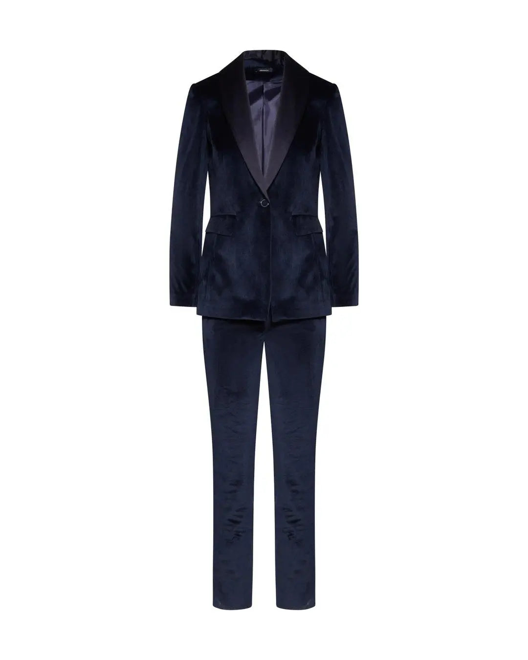 Tailleur in velluto BLU IRONICA