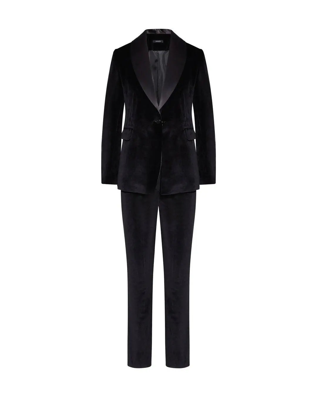 Tailleur in velluto NERO IRONICA