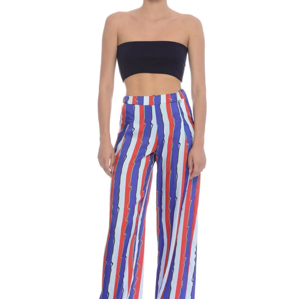 Top basic BLU-NAVY IRONICA