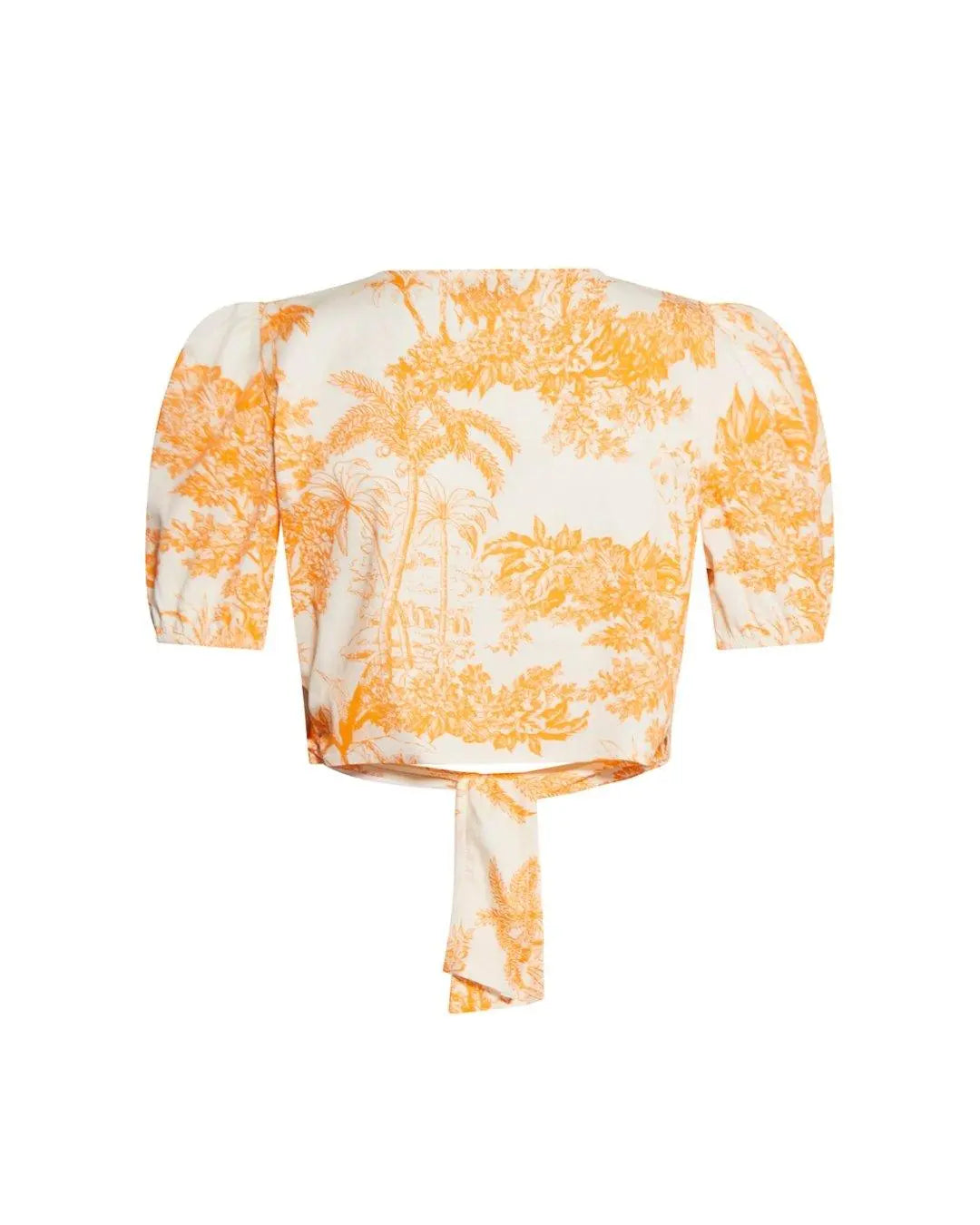 Top crop LIGHT BEIGE - ARANCIONE IRONICA