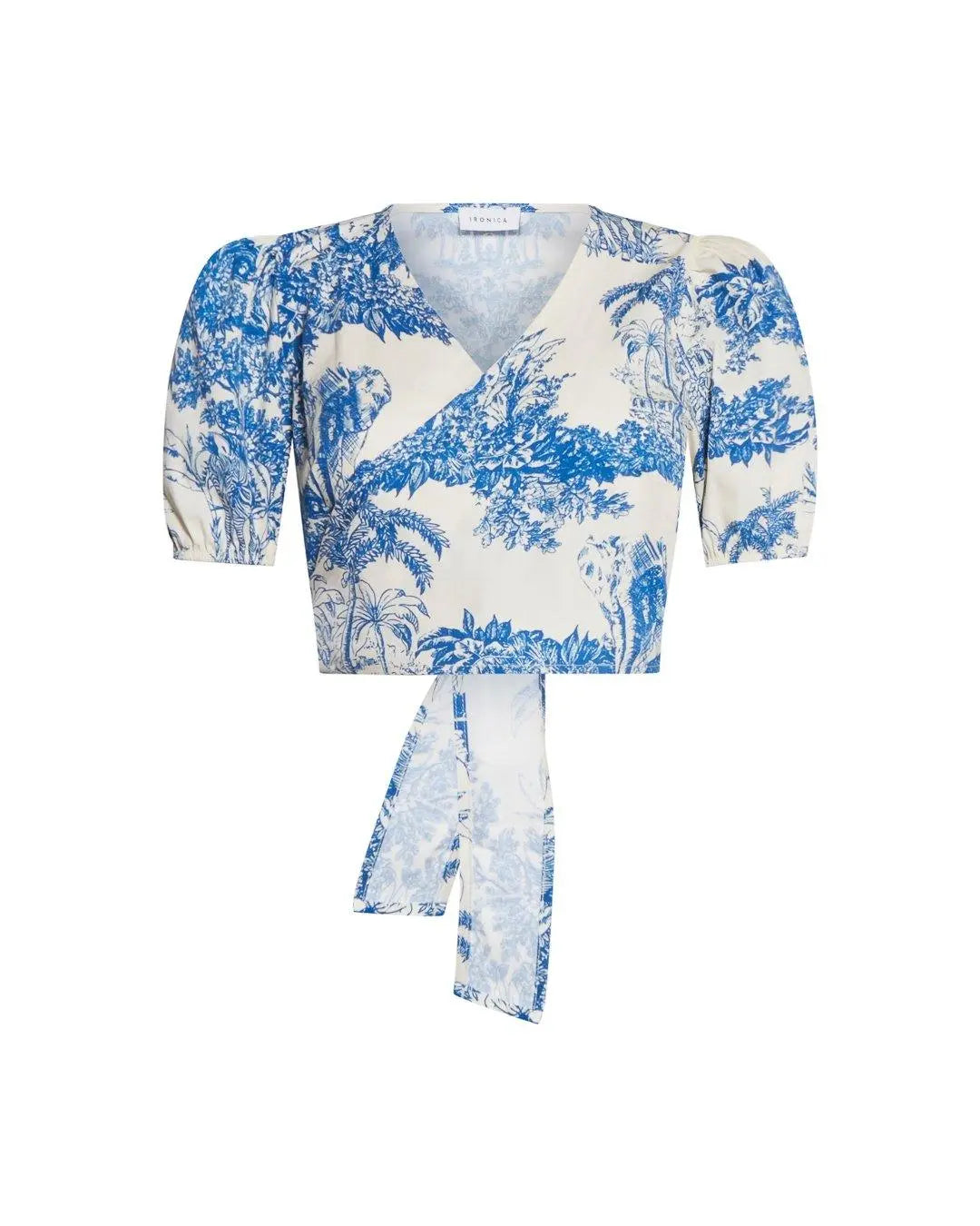 Top crop LIGHT BEIGE - BLU IRONICA L