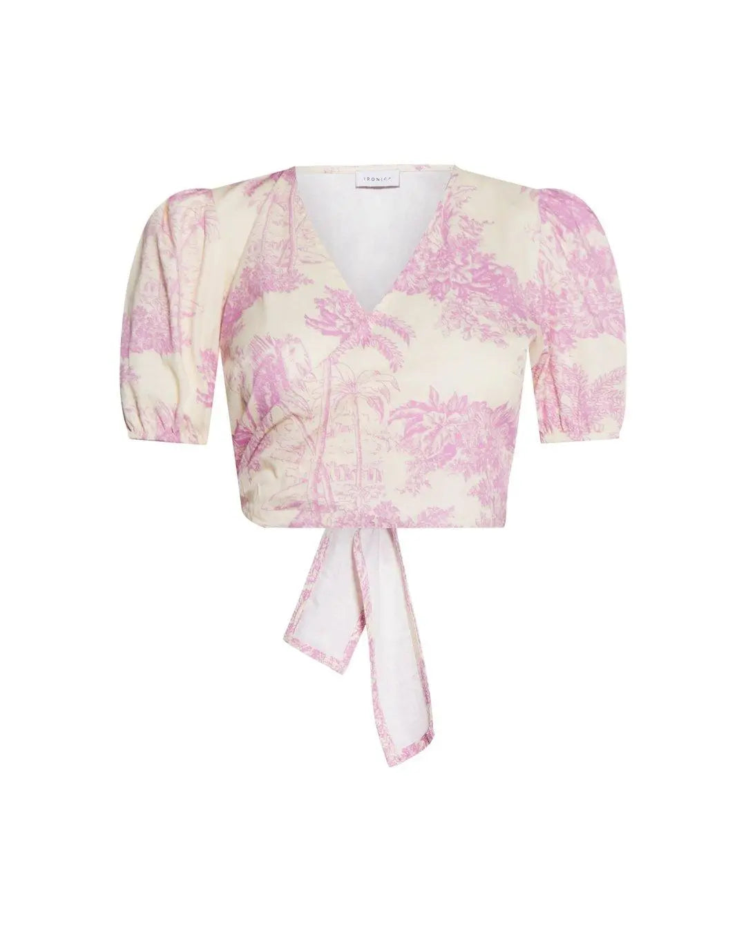 Top crop LIGHT BEIGE - LILLA IRONICA L