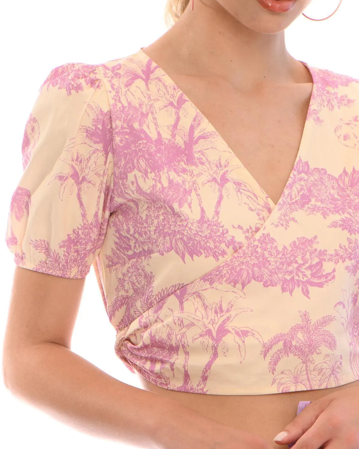 Top crop LIGHT BEIGE - LILLA IRONICA