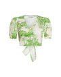 Top crop LIGHT BEIGE - VERDE PISTACCHIO IRONICA L