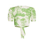 Top crop LIGHT BEIGE - VERDE PISTACCHIO IRONICA