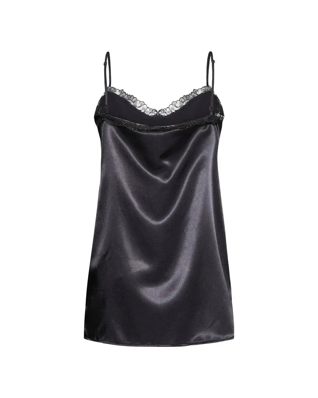 Top in raso NERO IRONICA