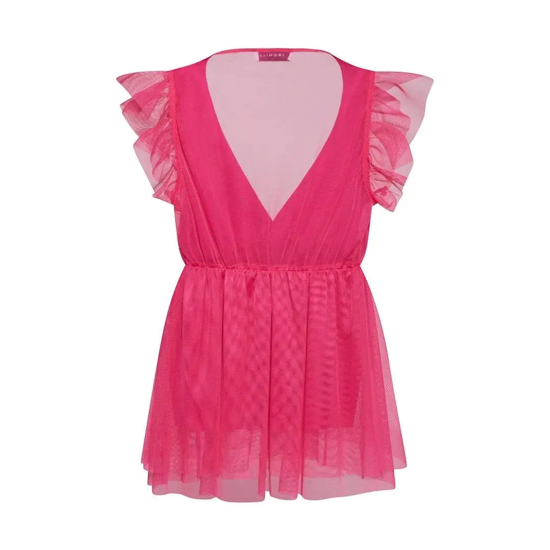 Top in tulle FUXIA IRONICA