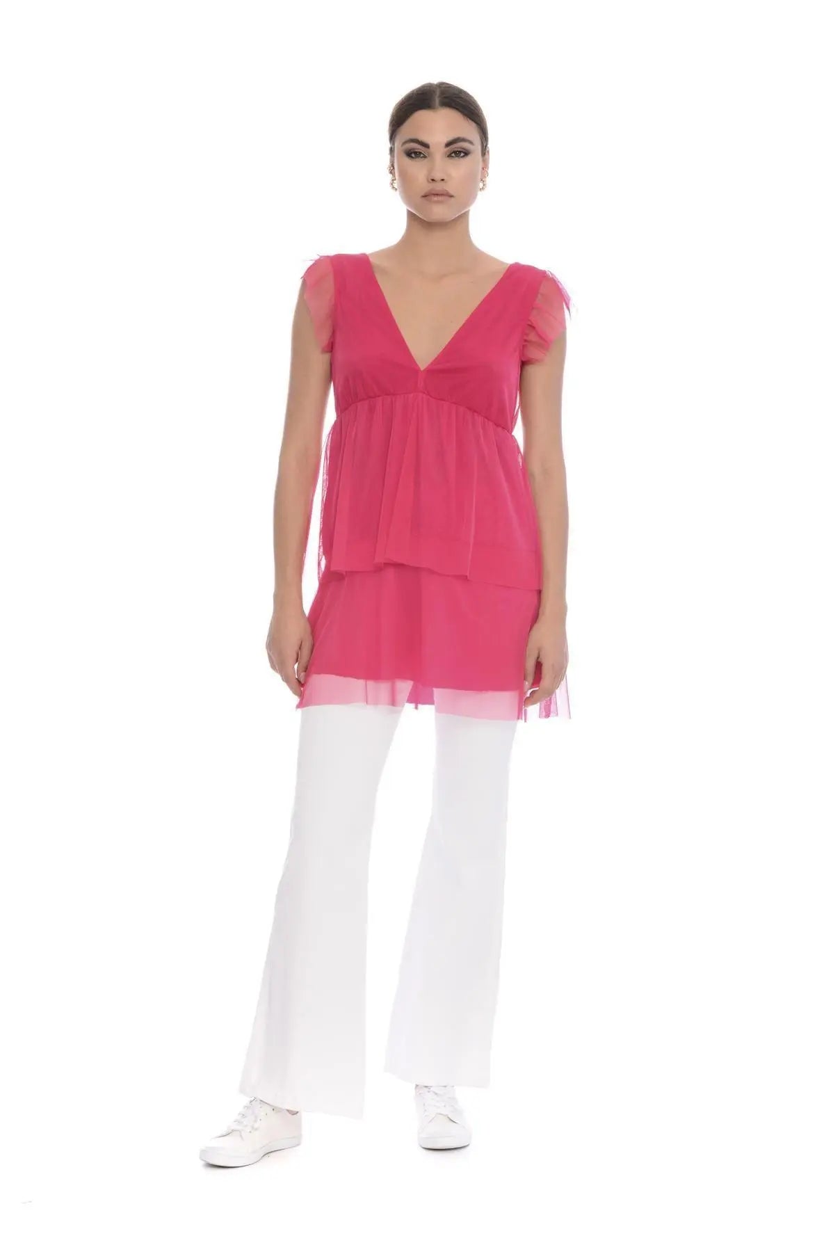 Top in tulle FUXIA IRONICA