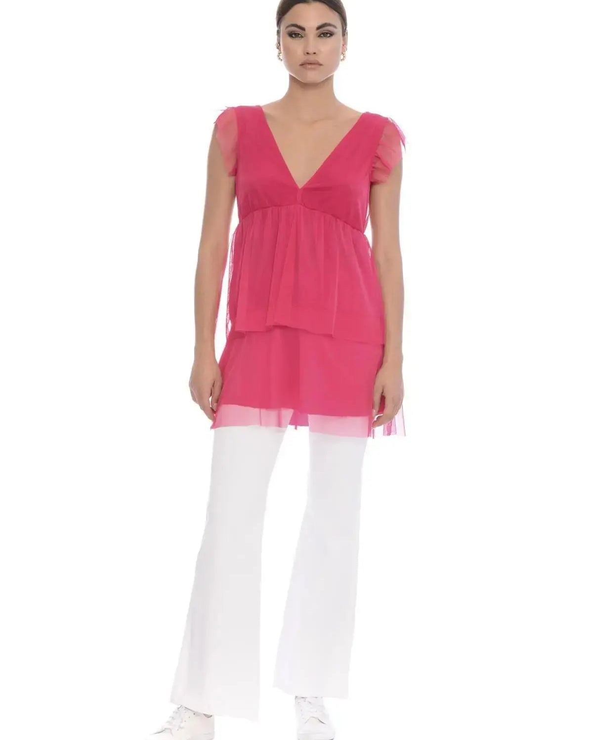 Top in tulle FUXIA IRONICA