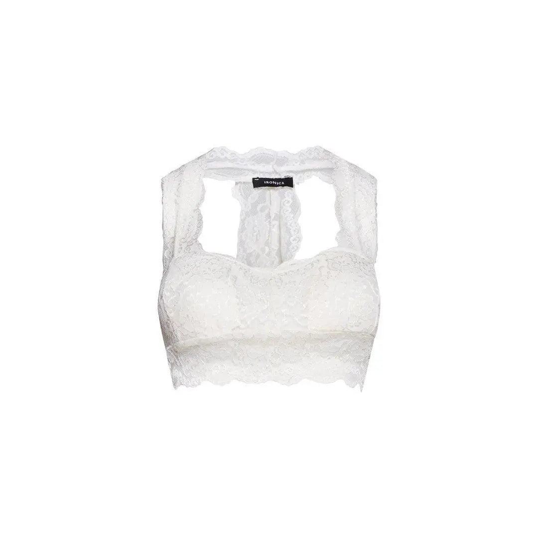 Top pizzo BIANCO IRONICA XXL